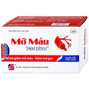 Viên Mỡ Máu Tâm Bình – Hỗ Trợ Giảm Mỡ Máu, Ổn Định Cholesterol – Hộp 60 Viên