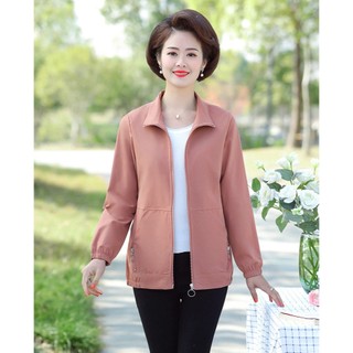Áo Khoác Gió Mùa Xuân Giản Dị Cho Mẹ AK65