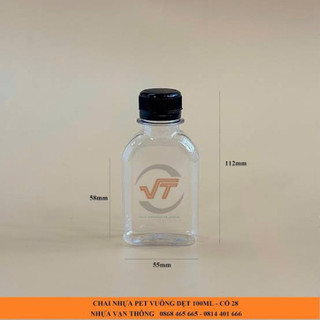 combo 100chai 100ml kèm nắp khoá ren hót 2025