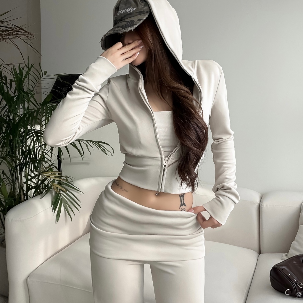 [CÓ TÁCH SET]  Áo khoác Độn vai thun Poly MUFFIN FFCLUB