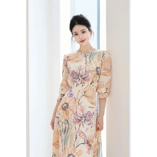 Đầm thiết kế KYE dáng dài vải chiffon Leila dress