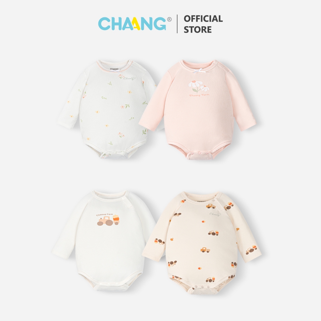 [CHAANG 0-6M] Set 2 chiếc Bodychip Cúc Vai Harvest D2 cho bé sơ sinh