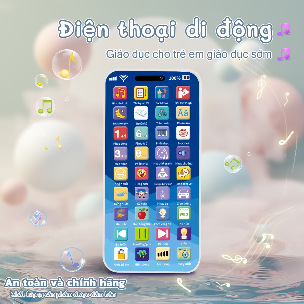 Điện thoại giáo dục sớm trẻ em cho bé chơi học kết hợp phù hợp bé 1-3 tuổi - giao hàng nhanh 24h Toàn Quốc