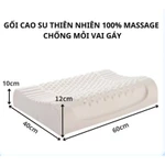 Combo 2 Gối Cao Su Non Lượn Sóng Cao Cấp Hai Màu Chống Đau Cổ Vai Gáy Mềm Mại Thoáng Khí Cho Gia Đình — ảnh 2