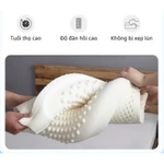 Combo 2 Gối Cao Su Non Lượn Sóng Cao Cấp Hai Màu Chống Đau Cổ Vai Gáy Mềm Mại Thoáng Khí Cho Gia Đình — ảnh 3