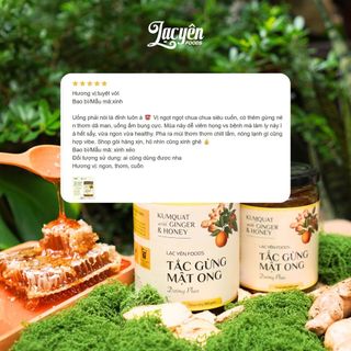 Combo 2 Hũ Tắc Gừng Mật Ong Lạc Yên Foods, Vị Chua Chua Cay Nhẹ Ngọt Thanh Tự Nhiên, Lành Tính