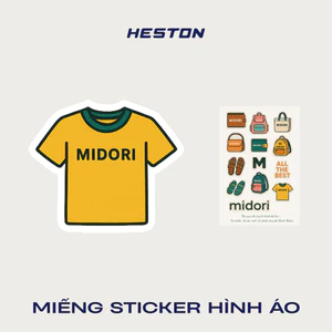 Sticker Dán Hình Áo Balo Túi Xách Ví Trang Trí Nam Nữ Thương Hiệu MIDORI FOR MAN