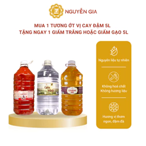 Mua 1 Tương Ớt Mường Khương Truyền Thống Cay Đậm 5L Tặng 1 Giấm Trắng hoặc Giấm Gạo 5L NGCBTK007