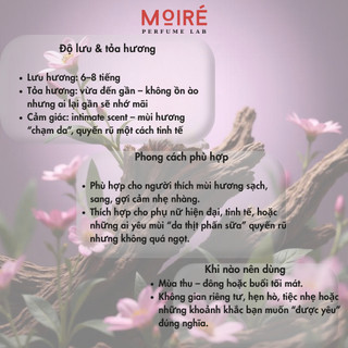 Nước hoa Nữ MOIRÉ Rolling In Love  EDP sang trọng, cuốn hút , lưu hương lâu 8h - mini 10ml