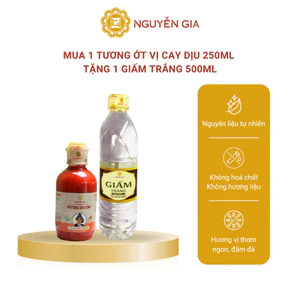 Mua 1 Tương Ớt Mường Khương Truyền Thống Cay Dịu 250ml Tặng 1 Giấm Trắng 500ml NGCBTK002
