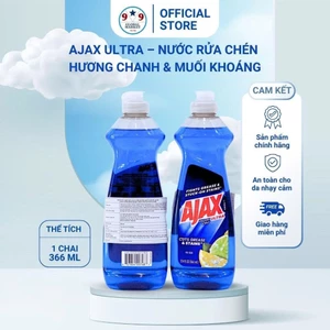 Nước rửa chén - Ajax Ultra - hương chanh & muối khoáng - 336ml