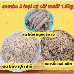 COMBO1.5KG ( củ cải muối) XÁ BẤU 3 LOẠI đặc sản Bạc Liêu ,giá tại xưởng
