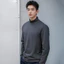 Áo thun giữ nhiệt nam FABUMAN chất vải cotton cổ cao 3 phân giữ ấm mùa đông màu đen trắng bigsize