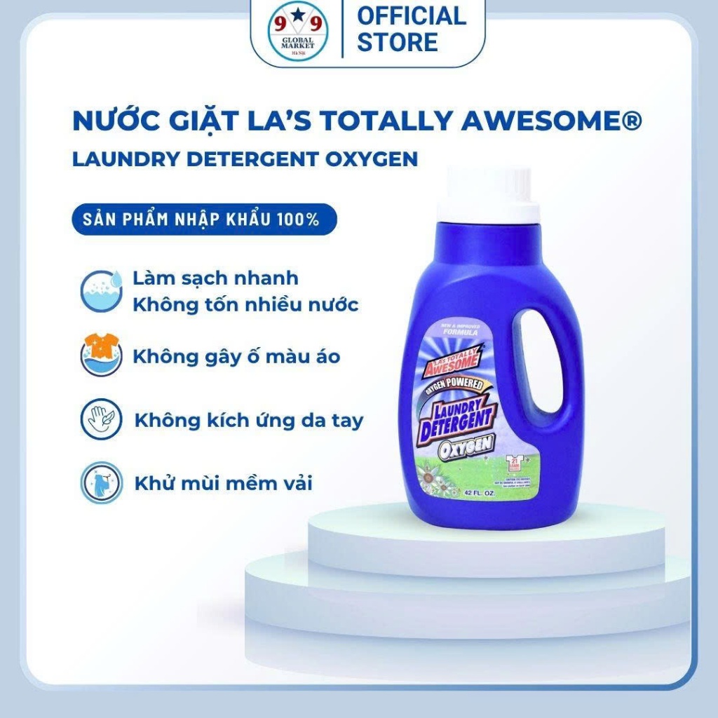 Nước giặt  -  LA’s Totally - Awesome - Laundry Detergent  - 1,242 ML