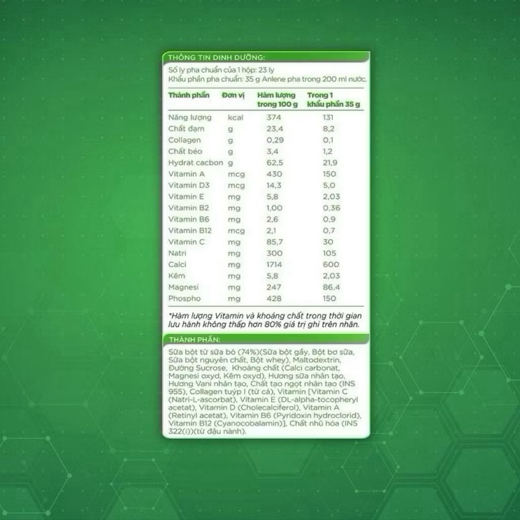 Thùng 48 Hộp Sữa Nước Anlene 4X Đậm Đặc Ít Béo - 110ml [Hương Vani]