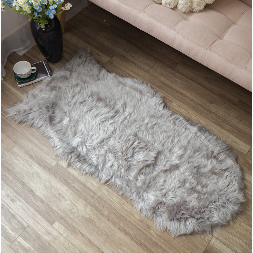 Thảm Lông Trải Sàn Mềm Mịn Dáng Gợn Sóng Trang Trí Nhà Cửa, Decor Chụp Hình