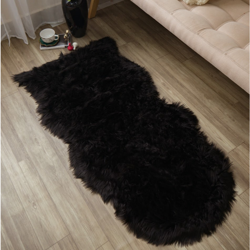 Thảm Lông Trải Sàn Mềm Mịn Dáng Gợn Sóng Trang Trí Nhà Cửa, Decor Chụp Hình