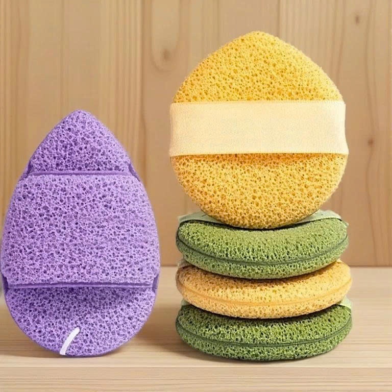 (COMBO 3) MIẾNG BÔNG MÚT RỬA MẶT, BỌT BIỂN HÌNH GIỌT NƯỚC, LÀM SẠCH SÂU, Rửa Mặt Dịu Nhẹ Cho Mọi Loại Da