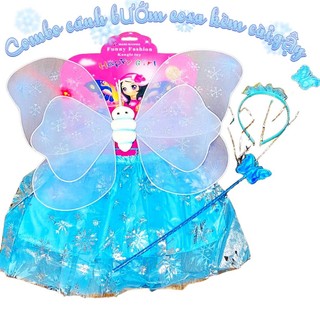 Bộ Cánh bướm có váy hoá thành tiên bướm đồ chơi hoá trang cho bé Toy
