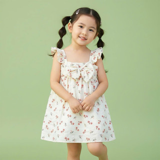 Váy bé gái, đầm bé gái 2 dây cánh tiên vải Đũi xốp dáng BabyDoll dễ thương ChuChoaKids [VBC19]