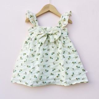 Váy bé gái, đầm bé gái 2 dây cánh tiên vải Đũi xốp dáng BabyDoll dễ thương ChuChoaKids [VBC19]