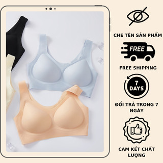 Áo ngực nữ không gọng su lụa mát lạnh- Áo lót nữ đệm mút 3D gom nâng đỡ ngực sexy chống chảy xệ A606
