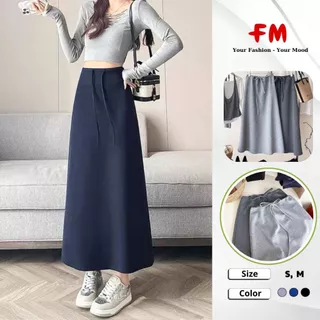 Chân Váy Chữ A Dáng Dài Nữ FMSTYLE SHOP Phông trơn dây rút eo phong cách trẻ trung size SM 25090393