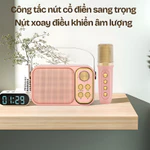 Loa Karaoke Mini Có Bluetooth – Kèm 2 Mic Không Dây, Bass Cực Căng, Âm Thanh 4D Sống Động, Phù Hợp Gia Đình & Du Lịch — ảnh 2