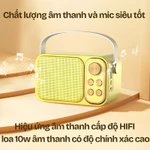 Loa Karaoke Mini Có Bluetooth – Kèm 2 Mic Không Dây, Bass Cực Căng, Âm Thanh 4D Sống Động, Phù Hợp Gia Đình & Du Lịch — ảnh 3