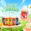 Sinh Tố Trái Cây Berrino 1L Đầy Đủ Các Vị, Mứt Trái Cây Pha Chế Siêu Ngon