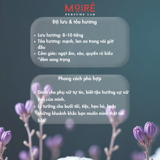 Nước hoa Nữ MOIRÉ GOOD GIRL EDP quyến rũ, bí ẩn , lưu hương lâu 8h - mini 10ml