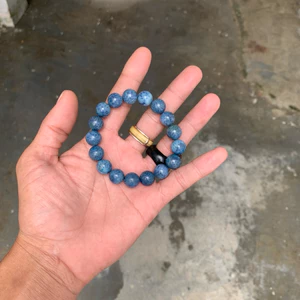 vòng tay san hô xanh 12ly 17 hạt