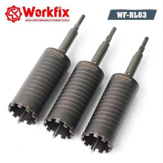 WORKFIX Mũi Khoan Rút Lõi Bê Tông 55mm-63mmx300mm WF-RL63 Chuôi Dài Thoát Phôi Tốt Chống Kẹt Mũi