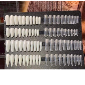 HSM móng úp chính hãng loại nhám sẵn 2 mặt, hộp full size 500 móng không cần phào nhám