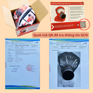 {Mọi đối tượng kể cả trẻ em}Mặt nạ phòng độc EFIRE EH60-Thời gian 60 phút-Bảo vệ hô hấp