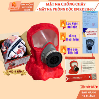 {Mọi đối tượng kể cả trẻ em}Mặt nạ phòng độc EFIRE EH60-Thời gian 60 phút-Bảo vệ hô hấp