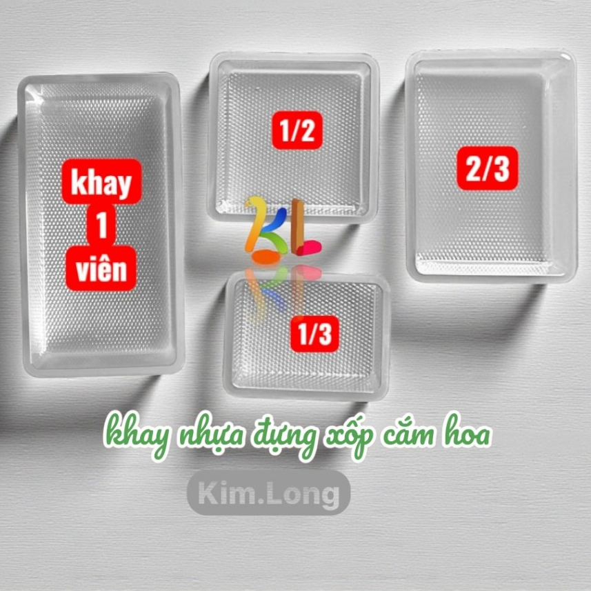 khay nhựa đựng xốp cắm hoa