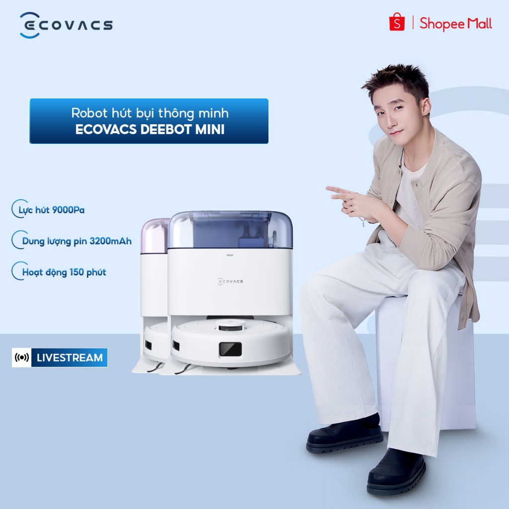Robot hút bụi lau nhà Ecovacs Deebot Mini