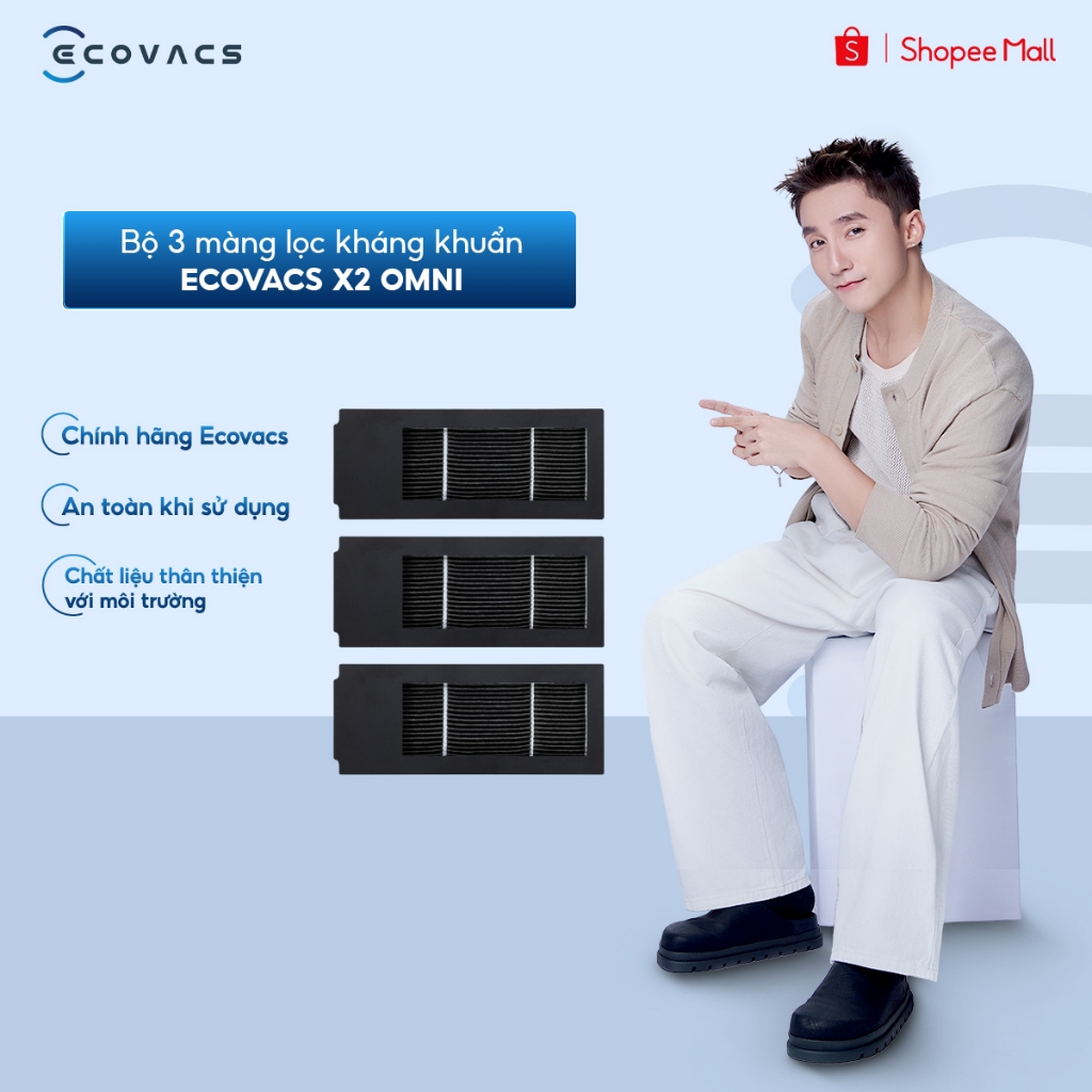 Bộ 3 màng lọc Ecovacs X2 OMNI