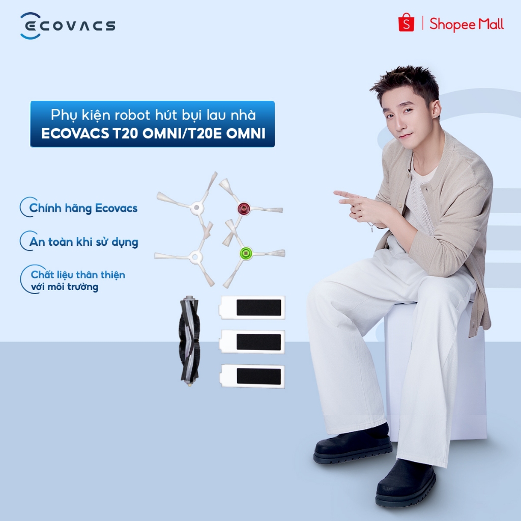 Bộ phụ kiện robot hút bụi Ecovacs T20 Omni và T20e Omni