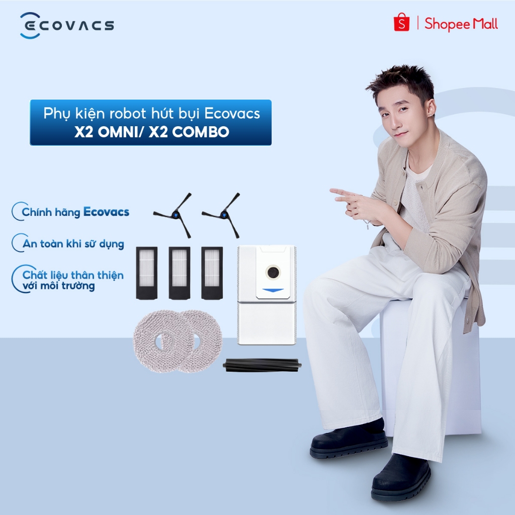 Phụ kiện robot hút bụi Ecovacs X2 Omni