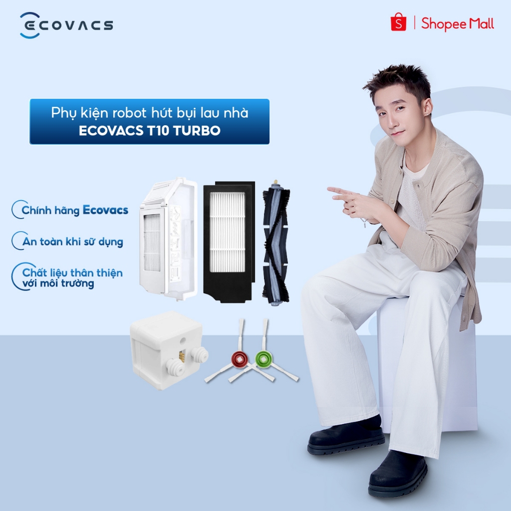 Bộ phụ kiện robot Ecovacs T10 Turbo