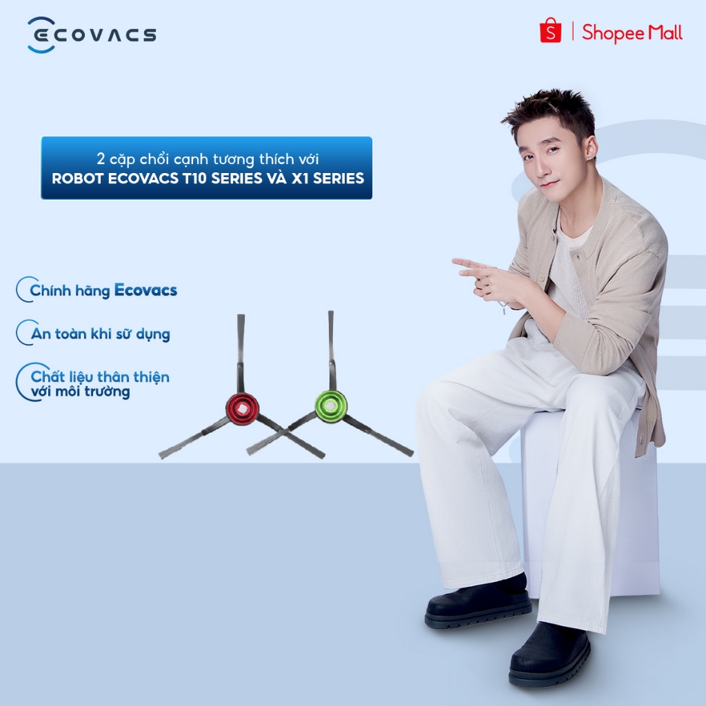 Chổi cạnh Ecovacs tương thích robot T10 và X1 Series