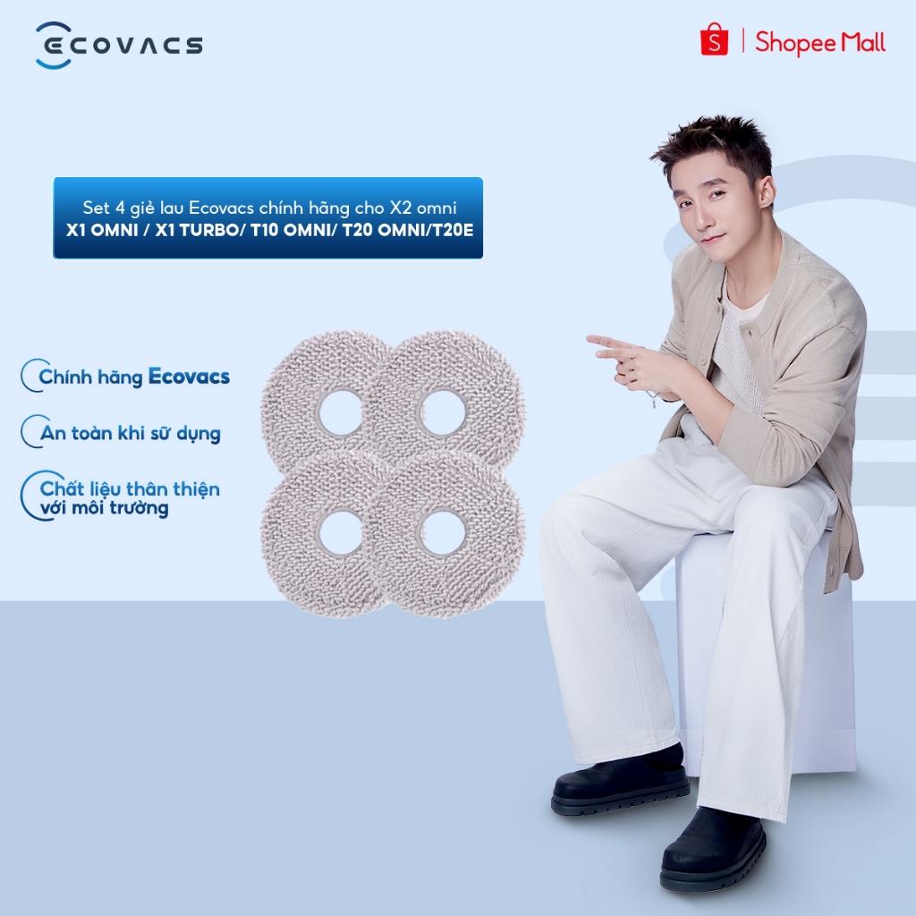 Set 4 giẻ lau Ecovacs