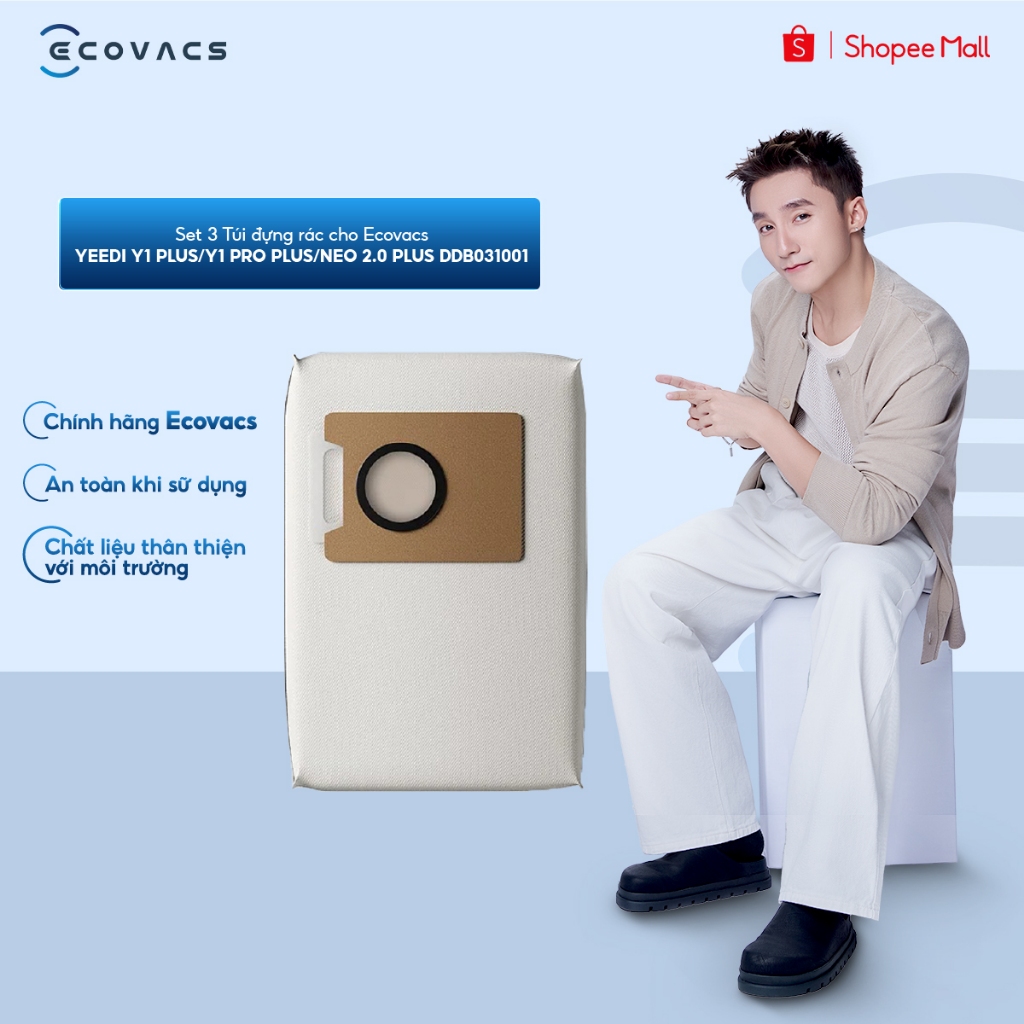 Set 3 túi đựng rác Ecovacs DDB031001