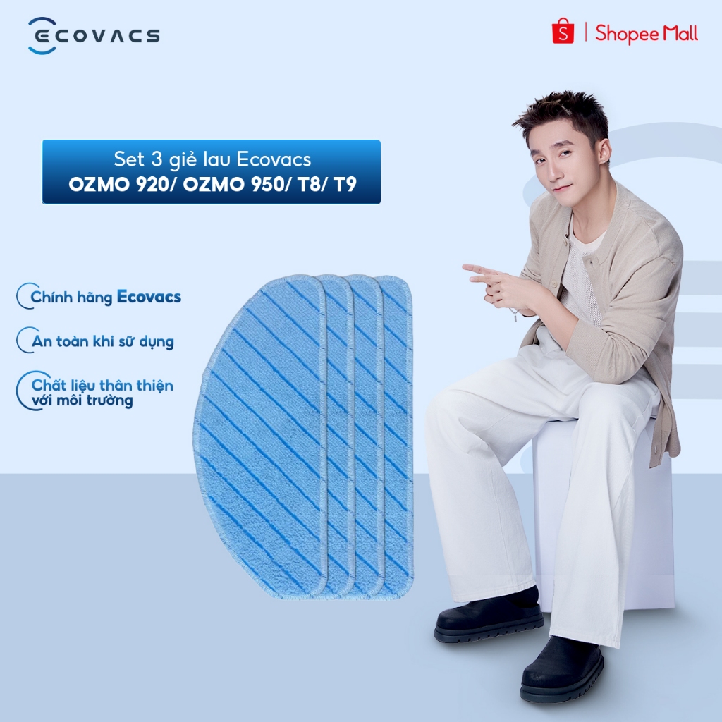 Set 3 giẻ lau Ecovacs