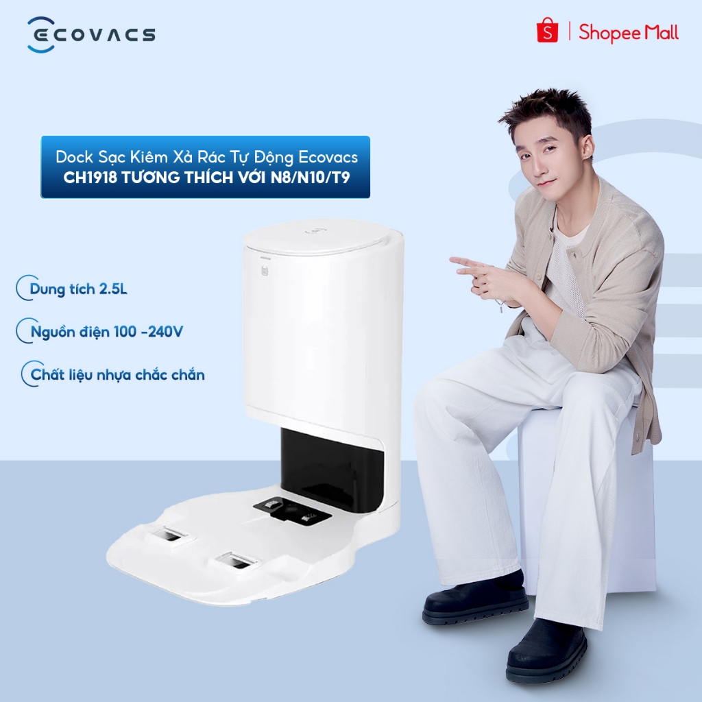 Dock sạc xả rác tự động Ecovacs CH1918