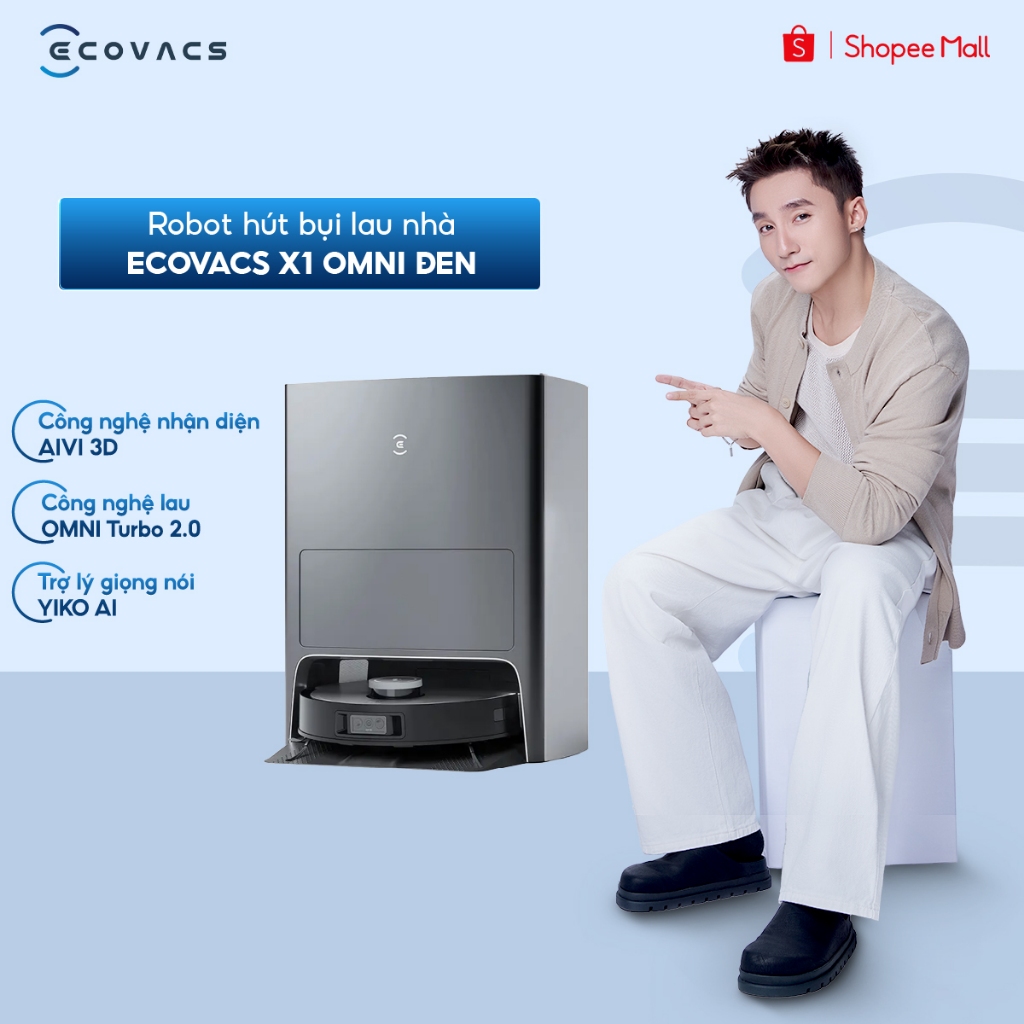 Robot hút bụi lau sàn Ecovacs X1 OMNI