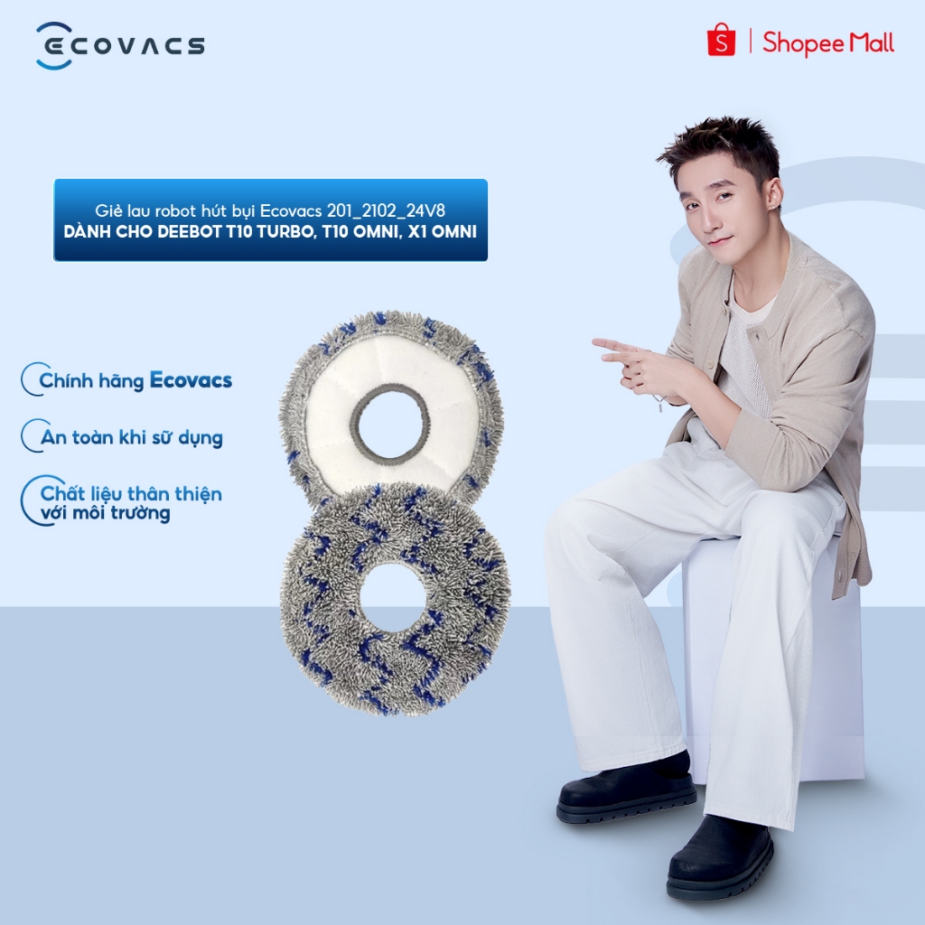 Giẻ lau robot hút bụi Ecovacs 201_2102_24V8
