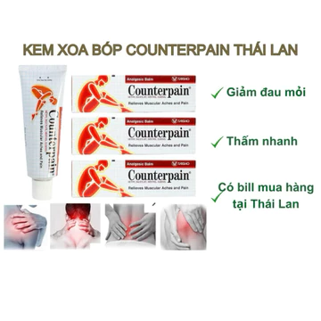 Dầu xoa bóp nóng, lạnh Counterpain Cool Thái Lan, cao xoa bóp hỗ trợ giảm đau nhức toàn thân